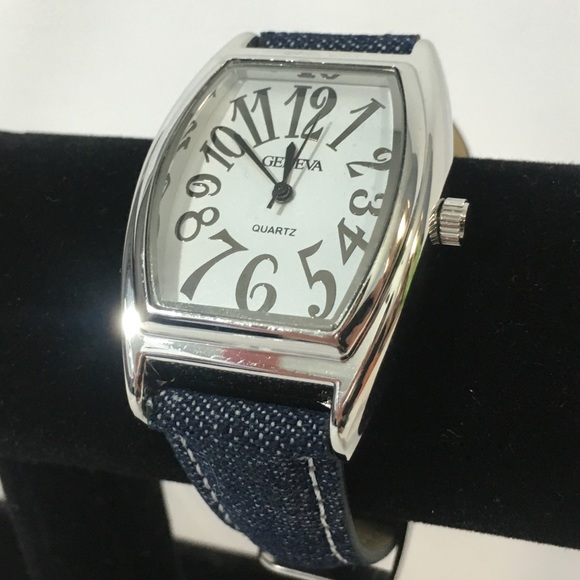 Geneva Accessories - Geneva Timeless Classic Denim Watch